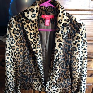 A Line leopard jacket.